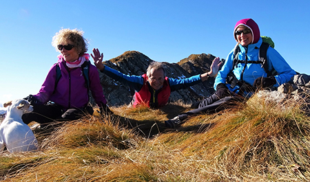 Monti Colombarolo (2309 m) e Ponteranica orientale (2378 m) da Ca’ San Marco il 27 ottobre 2016 - FOTOGALLERY